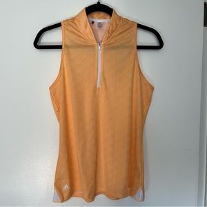⛳️ Worn Once Adidas sleeveless racerback zip polo